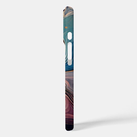 Coque iPhone 16 Design Abstrait Marbré Case-Mate iPhoneケース (裏面 / 左)