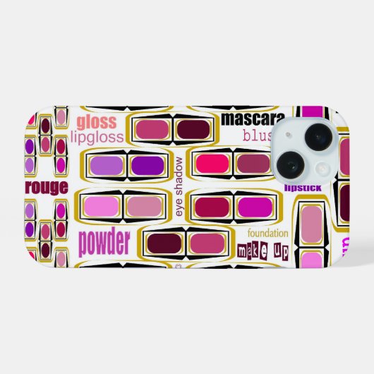 Coque iphone design makeup 15ケース (裏面横)
