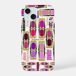 Coque iphone design makeup 15ケース
