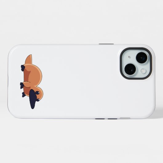 Coque Iphone d'un petit Ornithorynque iPhoneケース (裏面横)