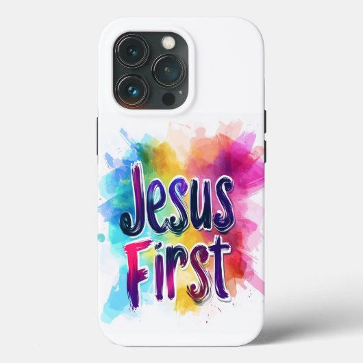 Coque iPhone/iPad Jesus First Case-Mate iPhoneケース (裏面)