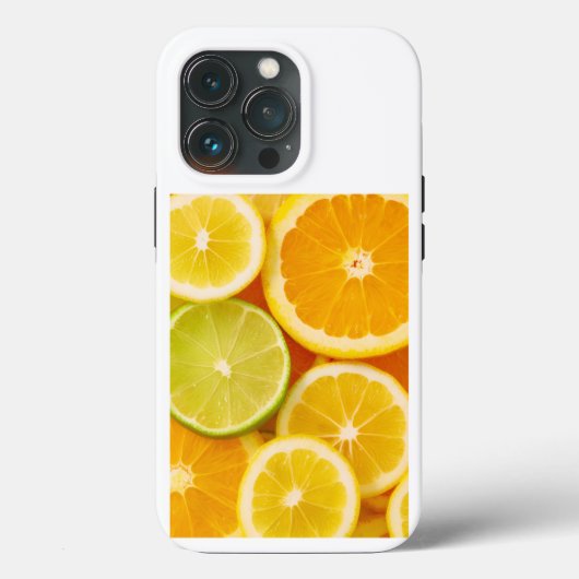 Coque iPhone motif agrumes frais – Citron, orange  Case-Mate iPhoneケース (裏面)
