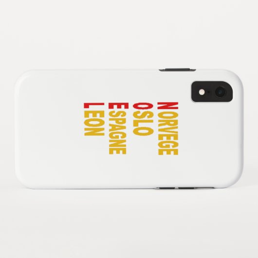 Coque  iPhone XR d'Apple  NOEL TOURISME  EUROPE  Case-Mate iPhoneケース (裏面(横))