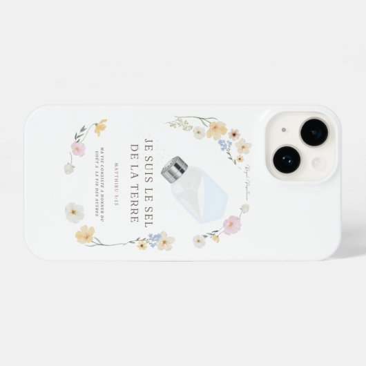 Coque "Je suis le Sel de la Terre" iPhoneケース (裏面横)