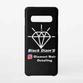 Coque Samsung S10 "Black Diam's" édition limité Samsung Galaxyケース (裏面)