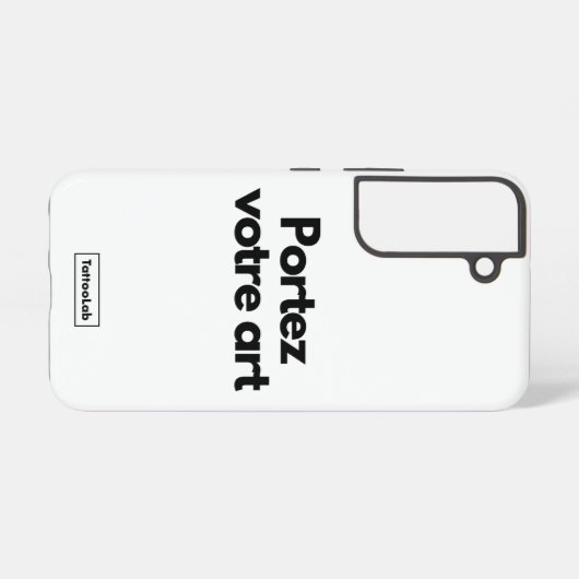 Coque Samsung S22 personnalisée Galaxyケース (裏面横)