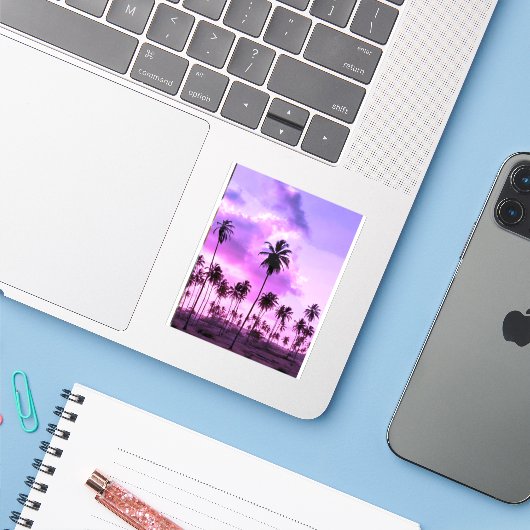 coqueiral ao entardecer シール (ノートパソコンとiPhone)