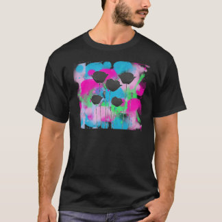 coquelicot sur peinture tシャツ
