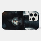 Coques iPhone 15 Pro Max - Chapeaux Noir iPhoneケース (裏面横)