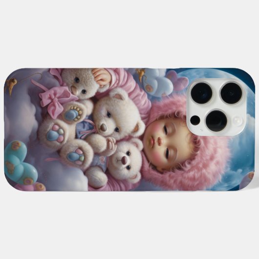 Coques iPhone 15 Pro Max - Lune-4 Case-Mate iPhoneケース (裏面 (横))