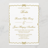 Coquet wreath Spanish wedding   招待状 (正面)