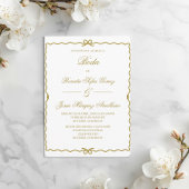 Coquet wreath Spanish wedding   招待状