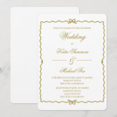 Coquet wreath wedding   招待状 (正面/裏面)