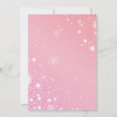 Coquette 1st Birthday Invitations Pink Bow  招待状 (裏面)