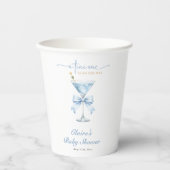 Coquette A Tini One Martini Boy Baby Shower 紙コップ (正面)