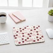 Coquette Aesthetic Mouse Pad Cherry Red Bows  マウスパッド
