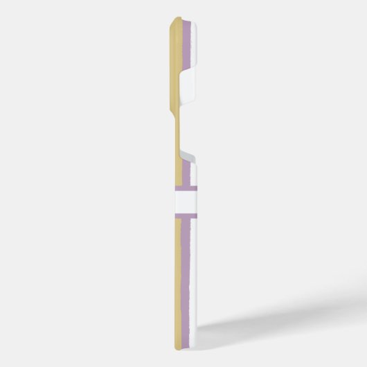 Coquette Aesthetic Personalized Preppy Monogram iPhoneケース (左側面)