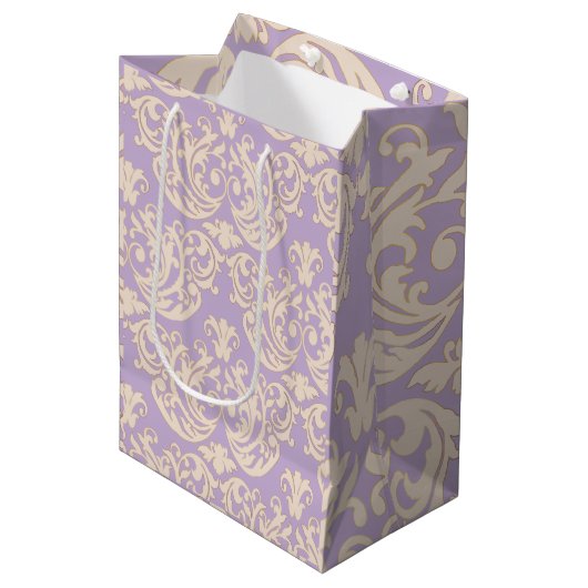 Coquette Baroque Lavender Gift Bag ミディアムペーパーバッグ (正面アングル)