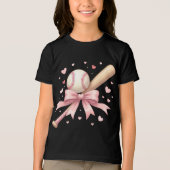 Coquette Baseball lovers after school activity  トライブレンドＴシャツ (正面)