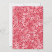 Coquette Berry Bow Simple Template Baby Shower 招待状 (裏面)