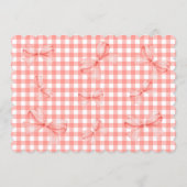 Coquette Berry First Birthday Photo Thank You Card (裏面)