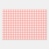 Coquette Berry First Birthday Red Gingham ラッピングペーパーシート (正面2)