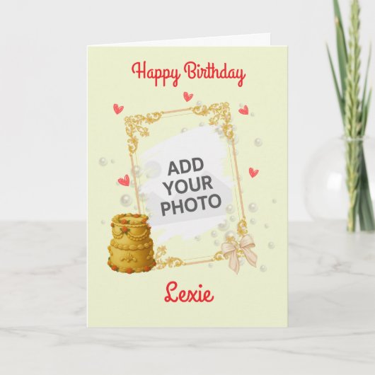 Coquette Birthday Card カード (正面)
