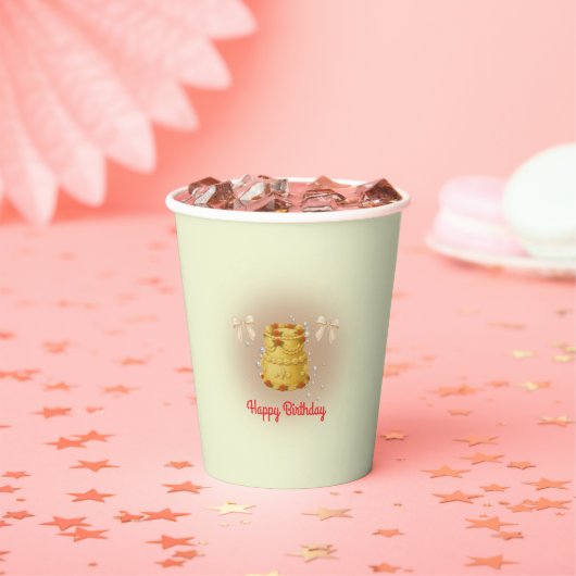 Coquette Birthday Paper Cups 紙コップ (インサイチュ)
