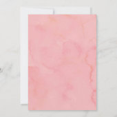 coquette blush pink Spring bird baby shower 招待状 (裏面)