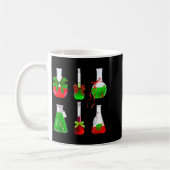 Coquette Bow Beakers Chemistry Lab Tech Scientist  コーヒーマグカップ (左)