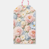 Coquette Bow Bloom Baby Shower Thank You ギフトタグ (裏面)