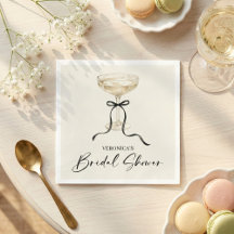 Coquette Bow Champagne Bridal Shower