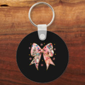 Coquette Bow Christmas Nutcracker Ballet Festive W キーホルダー (正面)