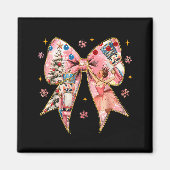 Coquette Bow Christmas Nutcracker Ballet Festive W マグネット (正面)