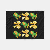 Coquette Bow Cinco De Mayo Cactus Women Girls Mexi フリースブランケット (正面(横))