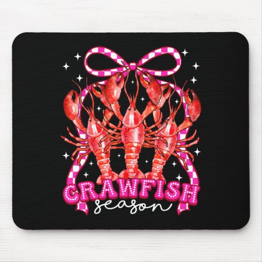 Coquette Bow Crawfish Boil Season For Men Women Ki マウスパッド (正面)