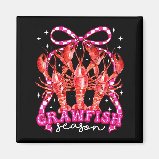 Coquette Bow Crawfish Boil Season For Men Women Ki マグネット (正面)