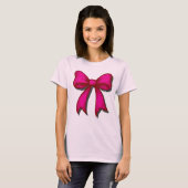 Coquette Bow Customizable Template Tシャツ (正面フル)