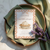 Coquette Bow Cutie Pie 1st Birthday 招待状