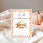 Coquette Bow Cutie Pie 1st Birthday 招待状