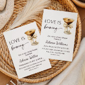 Coquette Bow Espresso Martini Bridal Shower 招待状