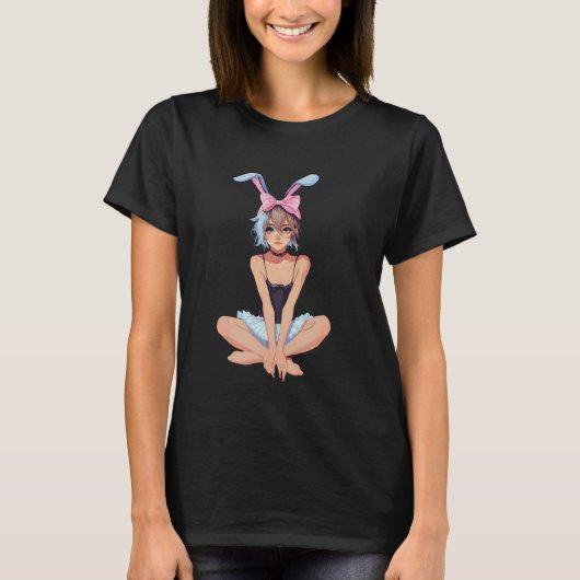 Coquette Bow Femboy MTF Crossdressing Crossdresser Tシャツ (正面)