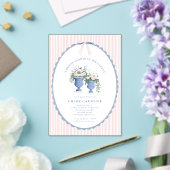 Coquette Bow Garden Manor Bridal Shower Invitation アクリル招待状 (インサイチュ (ウェディング))