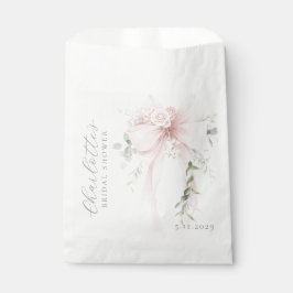 Coquette Bow Greenery Bridal Shower フェイバーバッグ