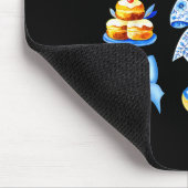 Coquette Bow Jewish Holiday Chanukah Hanukkah Meno マウスパッド (コーナー)