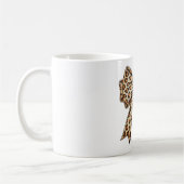 Coquette Bow Leopard Cheetah Sublimation コーヒーマグカップ (左)