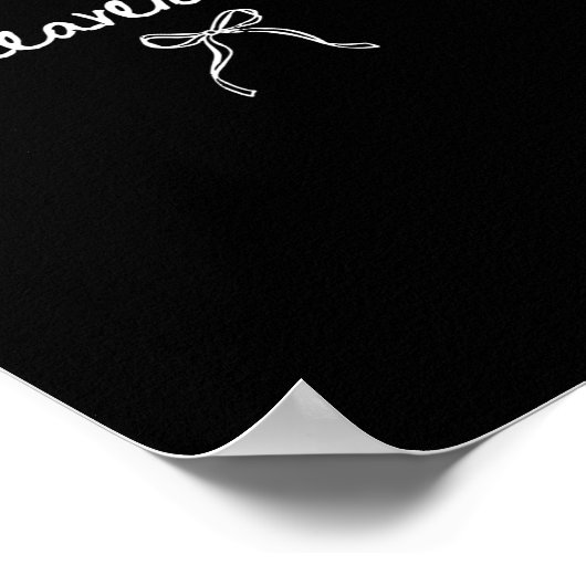 Coquette Bow Make Heaven Crowded Funny Religious C ポスター (角)