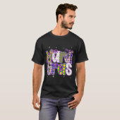 Coquette Bow Mardi Gras New Orleans Louisiana Dalm Tシャツ (正面フル)