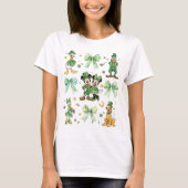 Coquette Bow Mickey And Friends St. Patrick’s Day  Tシャツ (正面)