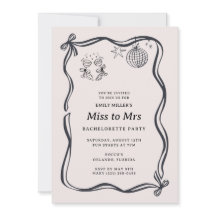 Coquette Bow Miss to Mrs Bachelorette 